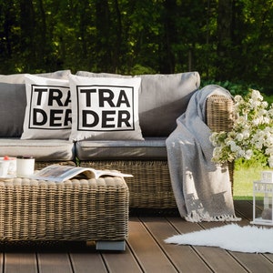 Outdoor Trader Pillow - Stock Market Gift for Traders & Investors