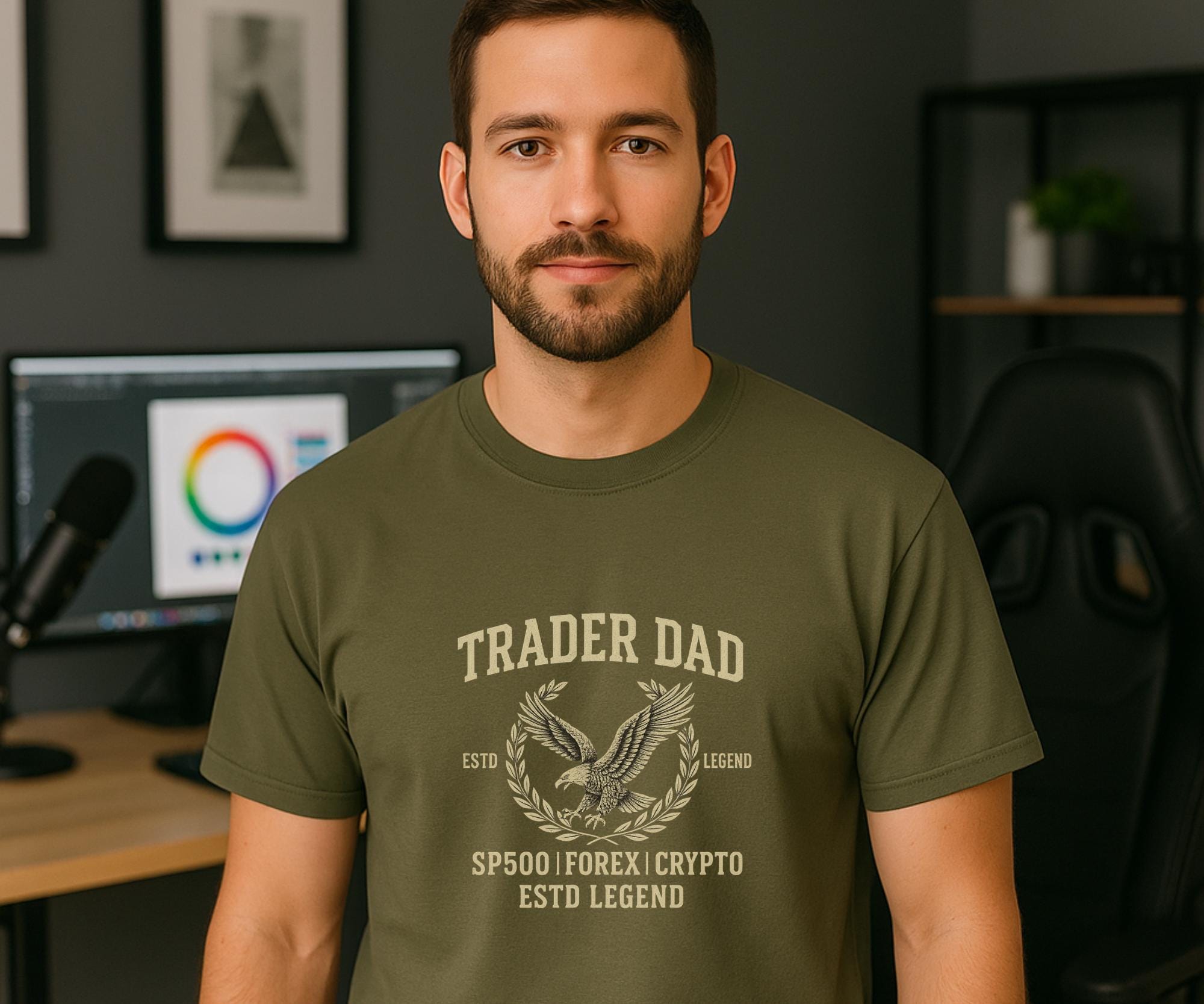 Trader Dad Shirt - SP500 | Forex | Schlüssel | Börse | Trading Legend T-Shirt für Trader und Kapitalanleger