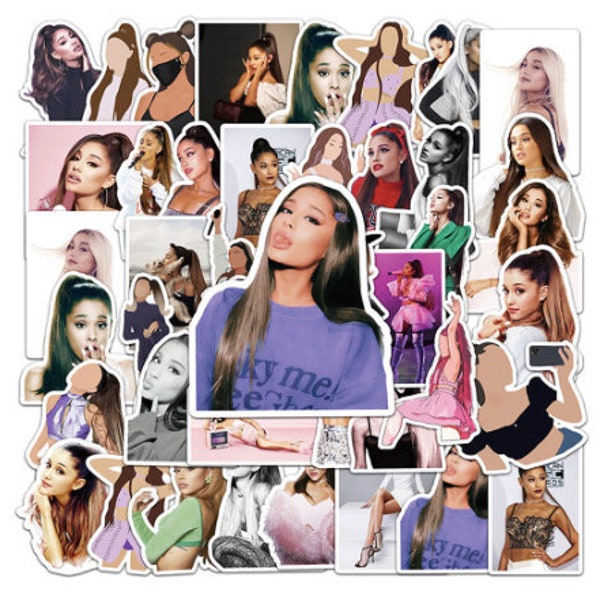 ARIANA GRANDE sticker packs, 10/25/50 pcs, no duplicates, Thank you Next, Side to Side, Disney Singer