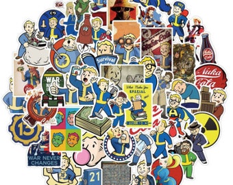 FALLOUT GAME Stickers #1 10/25/50 PCS, no duplicates, Fallout Video Game, Fallout Tv show