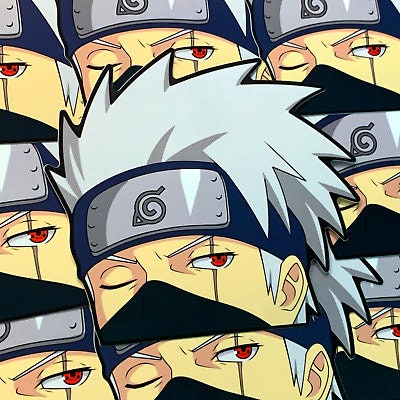 Kakashi Face Squish Peeker Sticker Sticker – Anime Town Creations