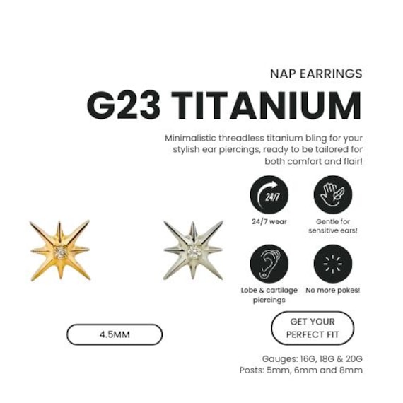 Titanium Internally Threaded Circle Disc Starburst Flat Back Labret Titanium Internally Threaded Circle Disc Starburst Flat Back Labret