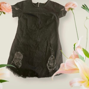 Black Ripped Dress - Etsy UK Black Ripped Dress - Etsy UK