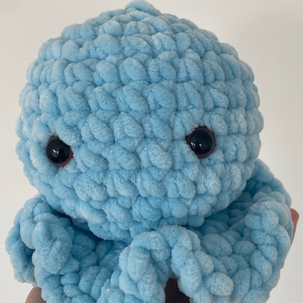 Optimistic Octopus Crochet Plushie - all proceeds go to raising money for pediatric brain tumor research