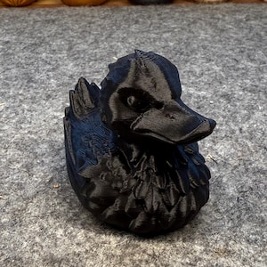 Pato Cuervo Negro / Pato / Pato de Halloween / Pato Coleccionable / Pato de Crucero / Pato de Canasta de Pascua / Pato de Regalo de Graduación / Relleno de Calcetín Navideño