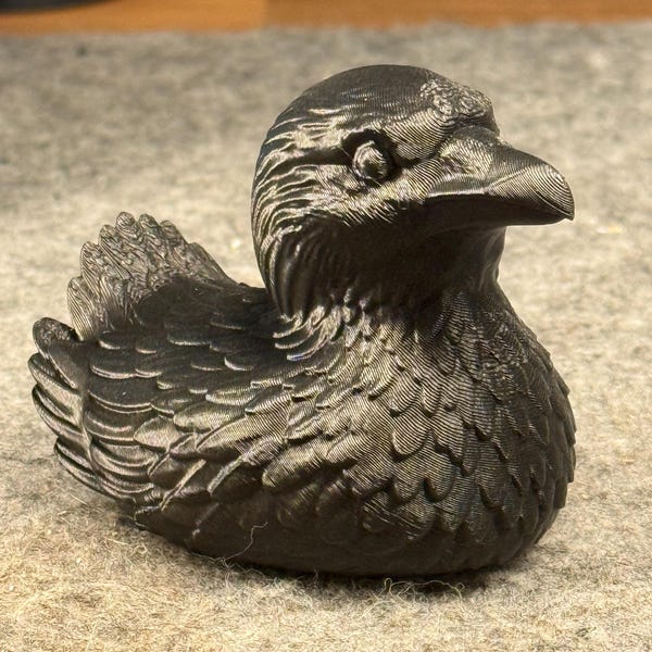Crow Duck | Ducking | Halloween Duck | Collectable Duck | Cruise Duck | Easter Basket Duck | Graduation Gift Duck