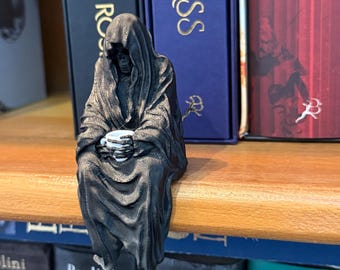 Surial Tea Shelf Sitter | Book nook | Library decor | Bookish | Grim Reaper Figure