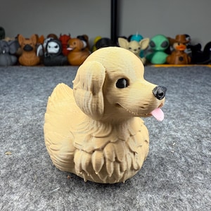 Pato Golden Retriever: Compañero de aventuras para niños. Ideal para cruceros y para quienes piden dulces en Halloween.