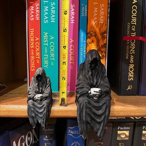 Surial Tea Shelf Sitter | Book nook | Library decor | Bookish | Grim Reaper Figure image 2