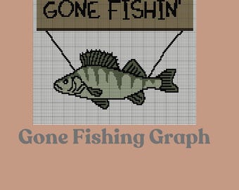 Gone Fishing Crochet Blanket Graph Pattern (PDF Download)
