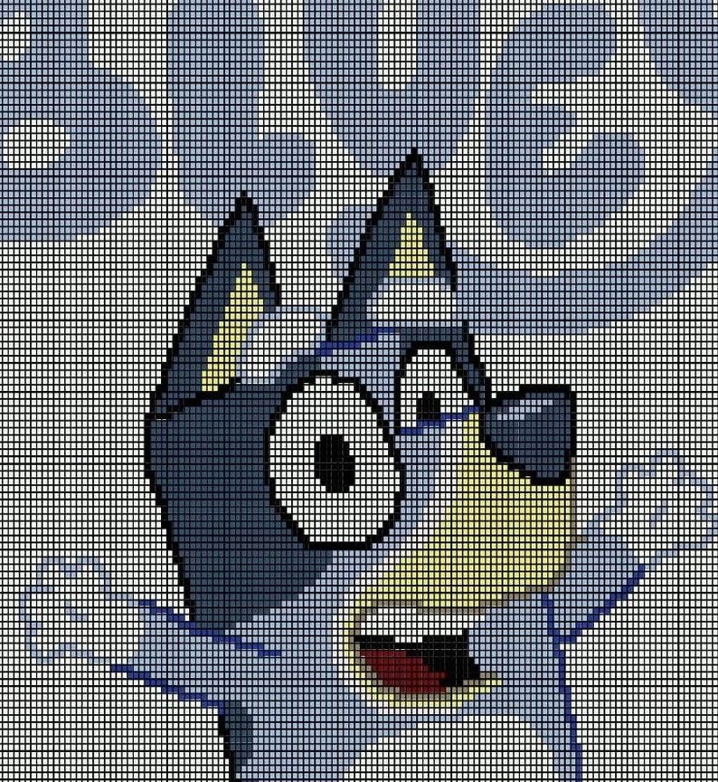 Padrão de crochê Bluey Graphghan: Manta de Boiadeiro Australiano (Padrão em PDF) imagem 5