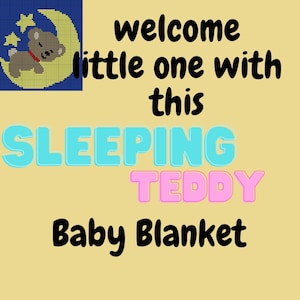 Teddy Bear Baby Blanket Crochet Graph Pattern (PDF Download)