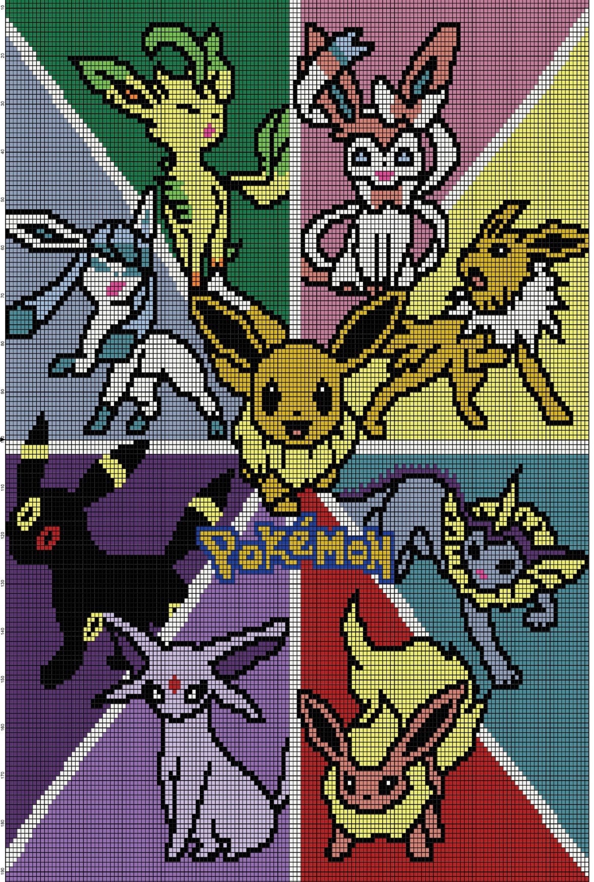 Pokémon crochet  fun Crochet Graph, Pokémon crochet Pattern, Graphgan Blanket Download, yarn project pattern, Handmade Pokémon, Gifts