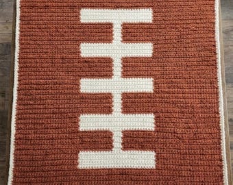 Football Afghan Crochet Pattern | C2C Graphgan (PDF Pattern)