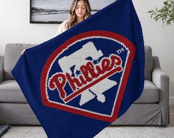 Baseball Afghan Crochet Pattern: Phillies Tapestry (PDF Pattern)