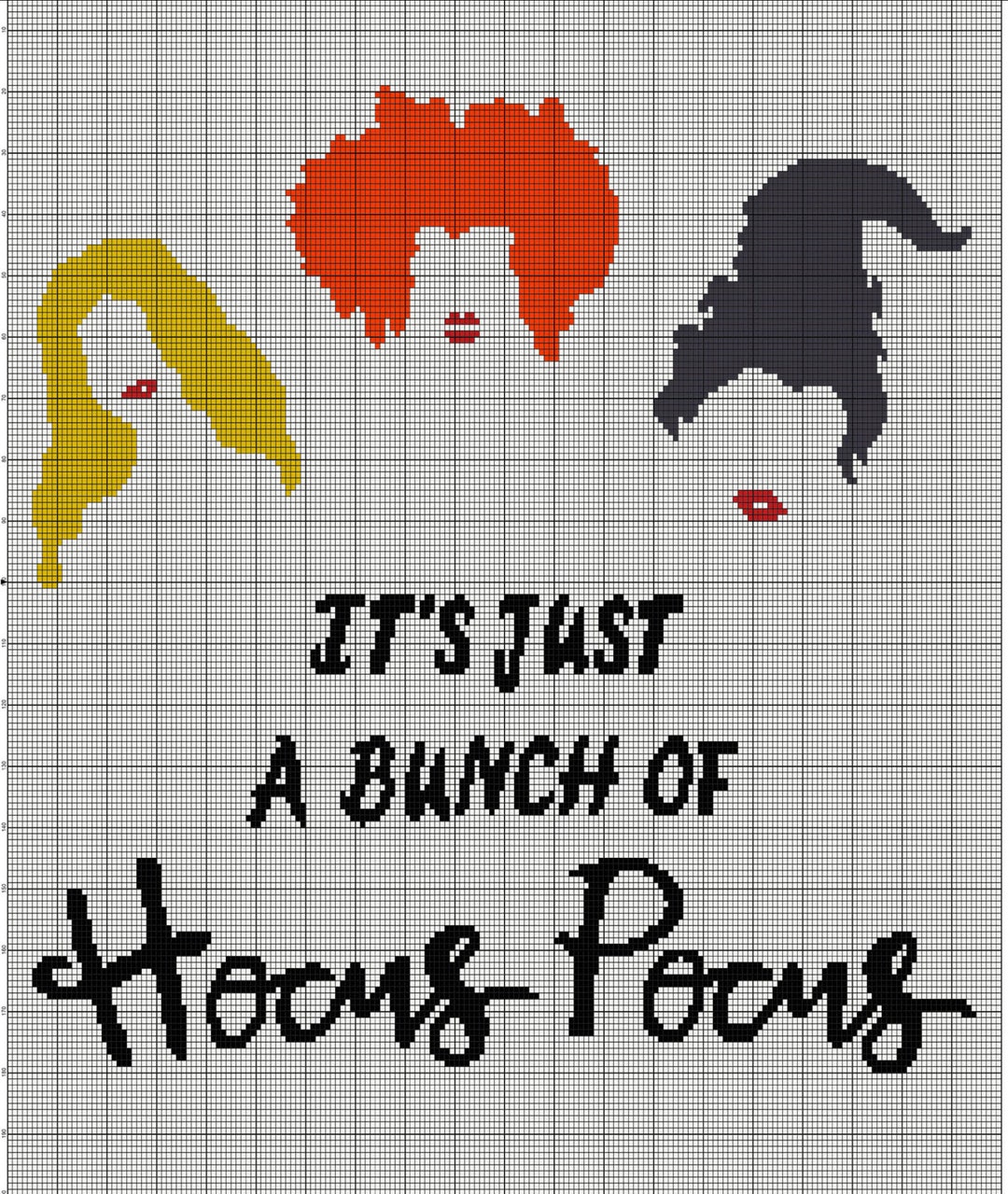 Halloween Crochet Afghan Pattern: Hocus Pocus Graph (PDF Pattern - Etsy