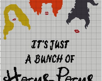 Halloween Crochet Afghan Pattern: Hocus Pocus Graph (PDF Pattern