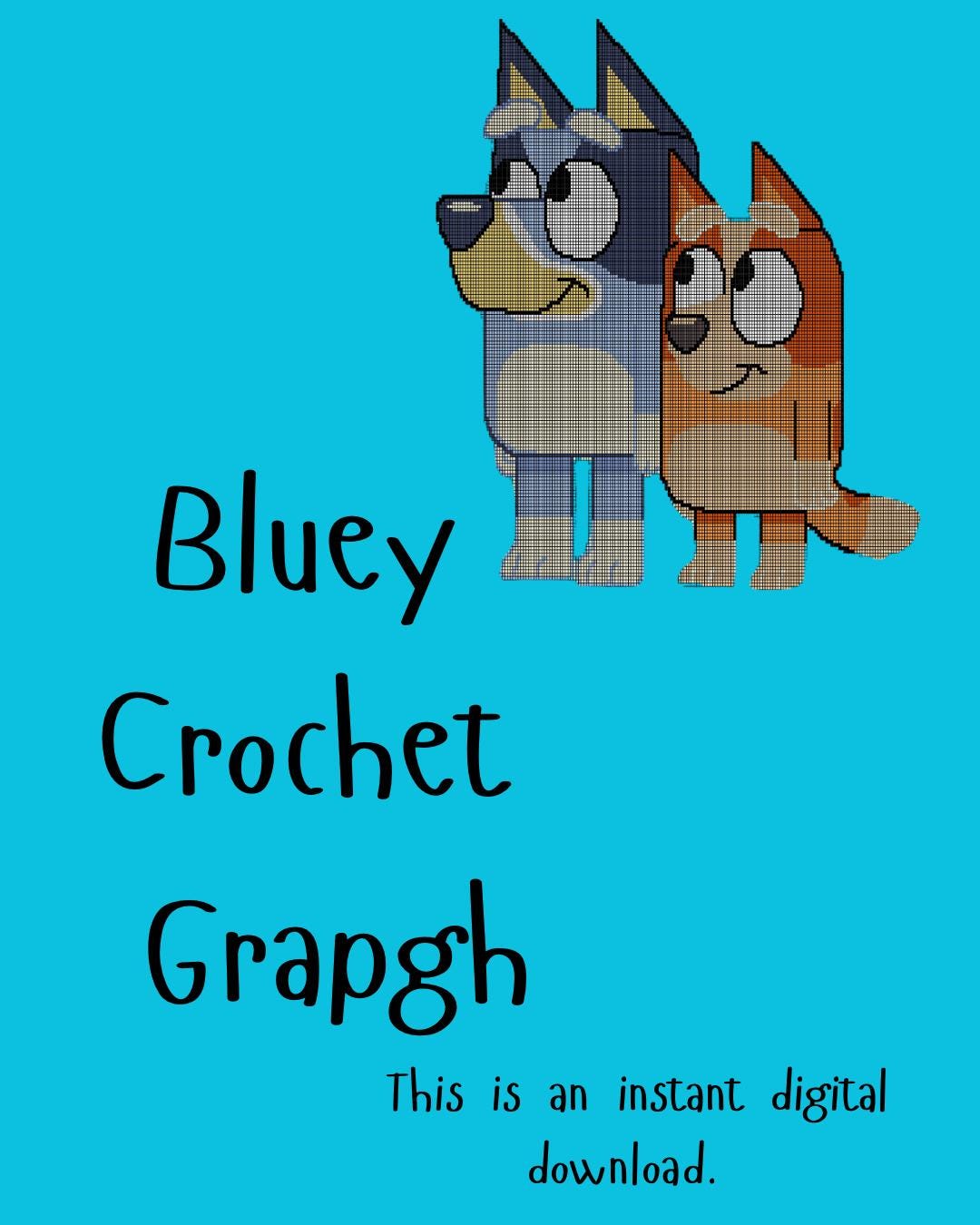 Blue Heeler Crochet Blanket Pattern: Australian Cattle Dog Graph