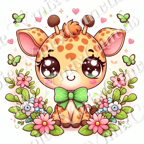 Digital Download - Kawaii Giraffe