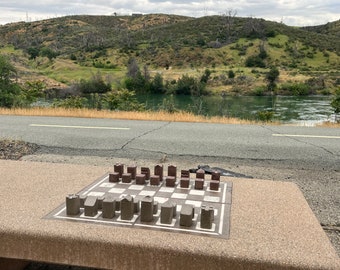 Outdoor/Indoor Concrete chess pieces - 32 pieces