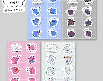 Little Hog Sticker Sheet!!