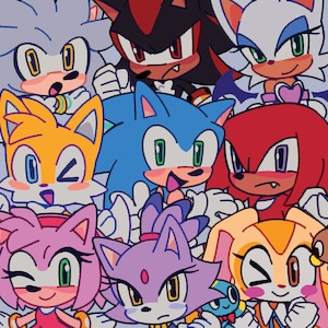 Sonic Charms!! / Sticker Sheet