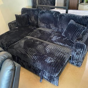 Black sectional/ Sleeper sofa