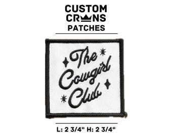 The Cowgirl Club Patch – Western Iron On Patch for Jackets, Vests, Hats, Y2K Cowgirl Aesthetic, Rodeo Style, Country Girl Gift, Bachelorette