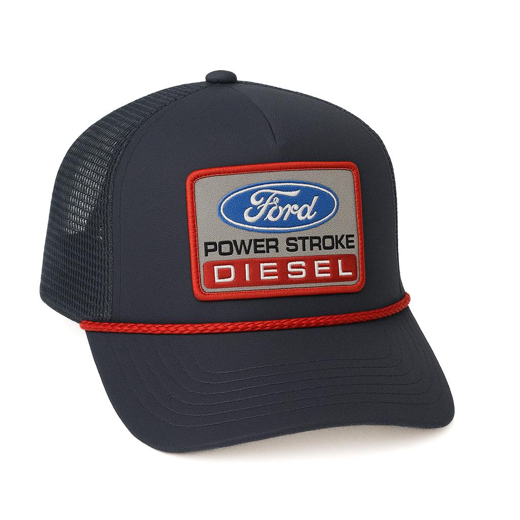 Retro Vintage Style Ford Power Stroke Trucker Hat Powerstroke Diesel Trucks Cap s-l400.jpg main image 4