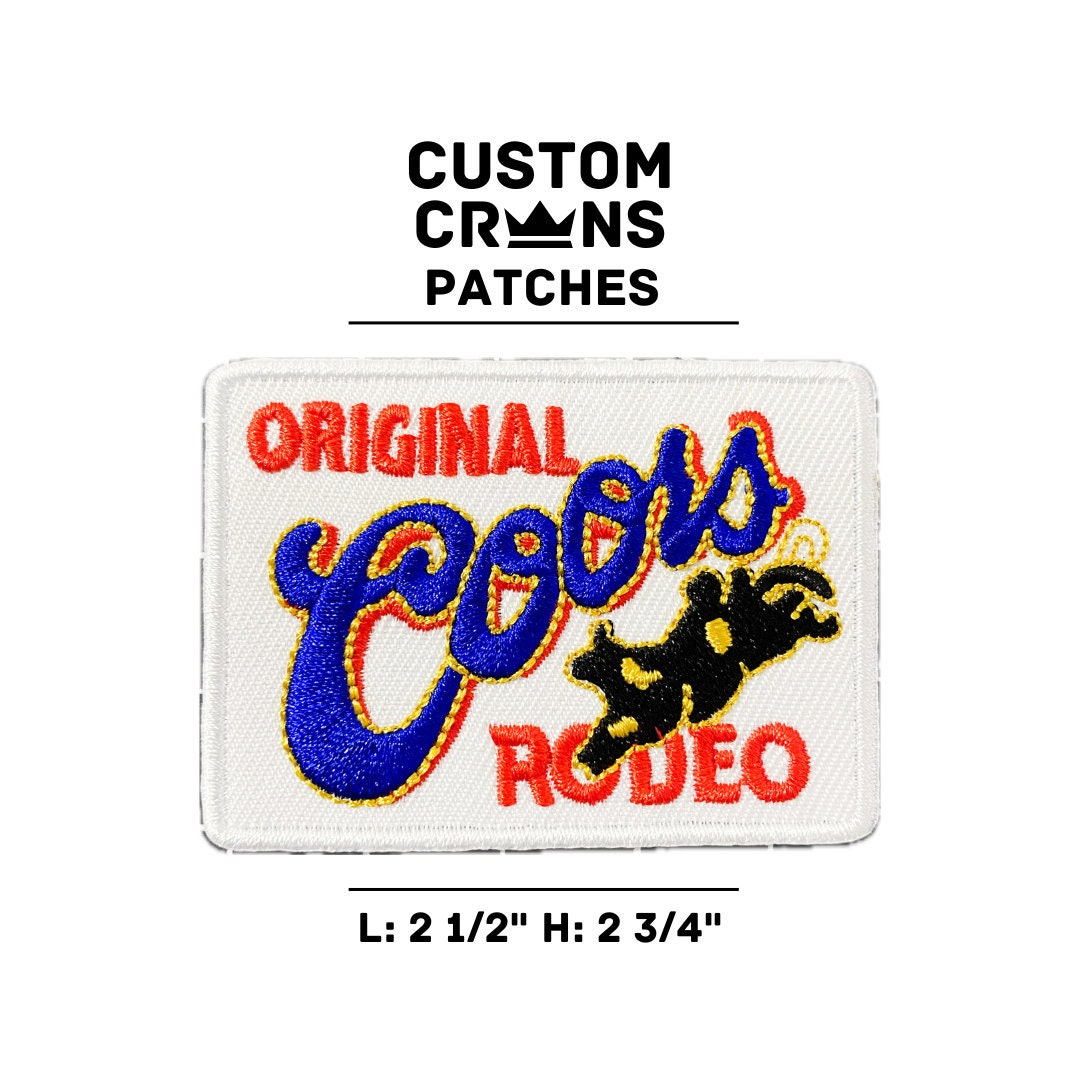 Coors Rodeo Embroidered Beer Patch Iron on Patches Etsy