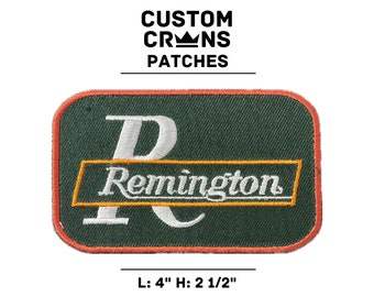 Remington Iron on Patch Embroidered Hunting Patch Outdoors Fishing and Hunting