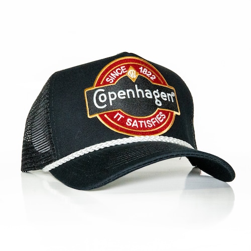 Vintage Copenhagen Patch on Fitted Structure Trucker Hat  display picture 3