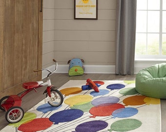 Floating Colors Collection: Handcrafted Balloon-Inspired Woolen Carpets