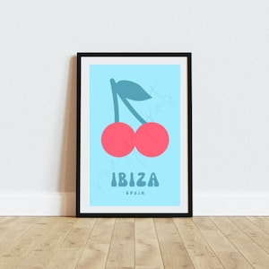 Ibiza Spain cherry holiday digital print