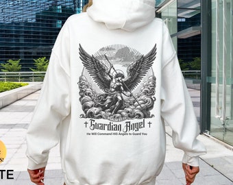 Guardian Angel Hoodie: Psalm 91 Christian Sweatshirt