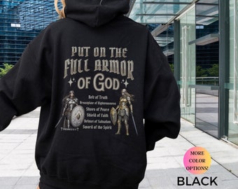 Full Armor of God Hoodie: Christian Bible Verse Sweatshirt