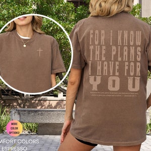 Boho Christian T-Shirt: Bible Verse Comfort Colors® Women&#39;s Top