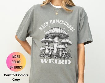 Cottagecore Homeschool Mama T-Shirt: Comfort Colors Homeschooling Shirt