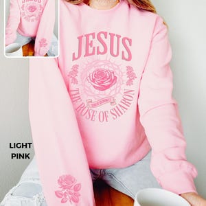 Christian Sweatshirt Bible Verse Shirts Jesus Clothing Christian Flower Apparel Floral Aesthetic Sleeve Sweat Shirt Womens Faith Based Gifts