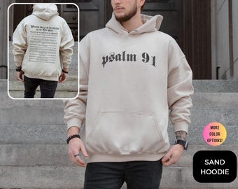 Psalm 91 Christian Hoodie: Bible Verse Faith Apparel