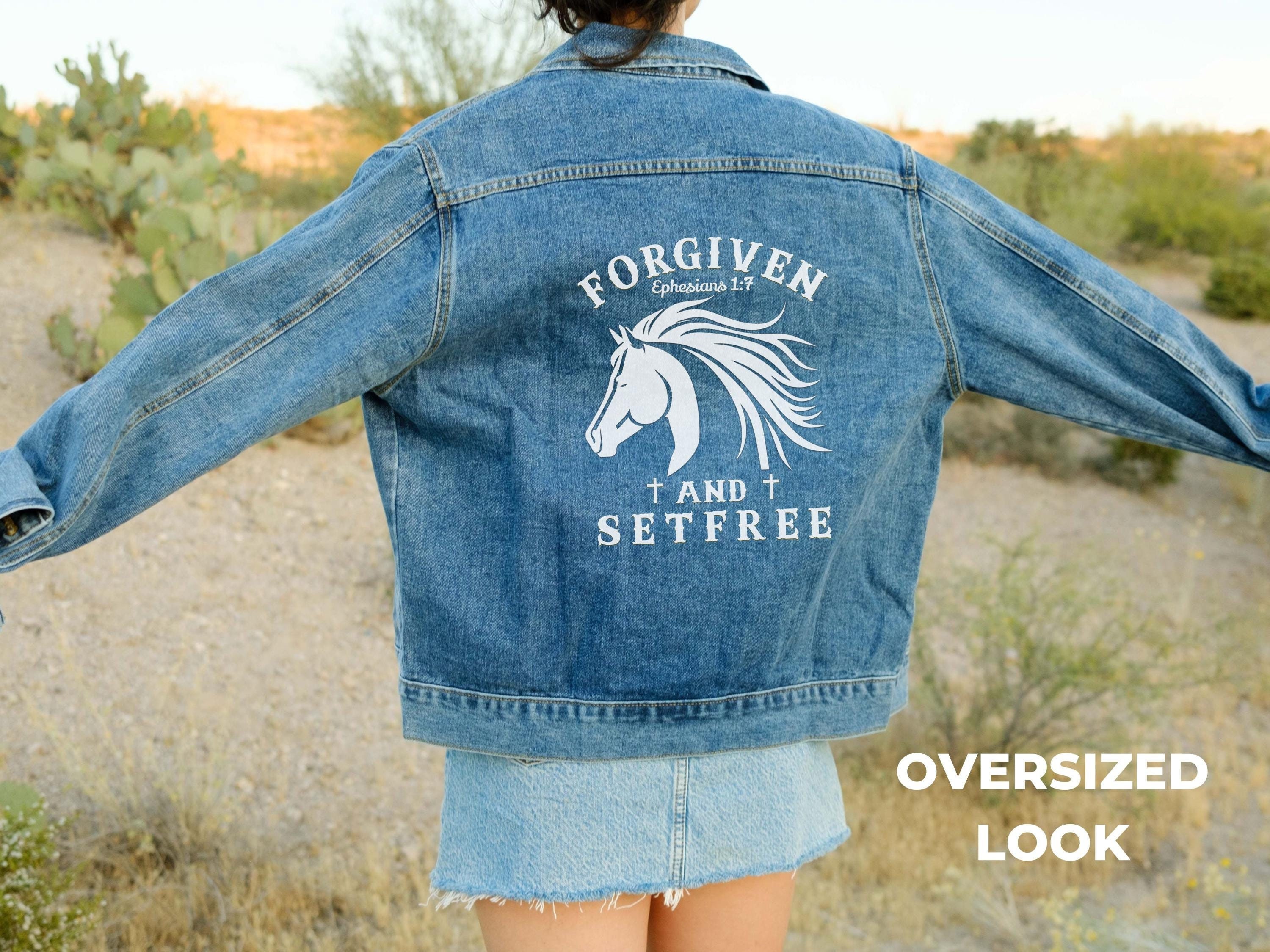 Horse Denim Jacket - Etsy