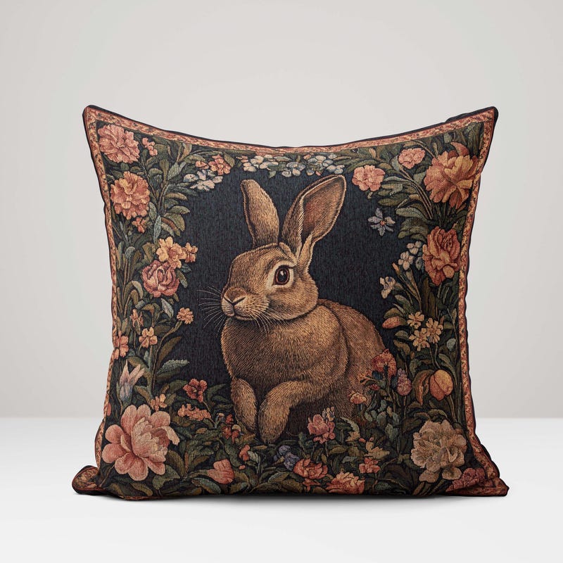 Rabbit Pillow - Etsy
