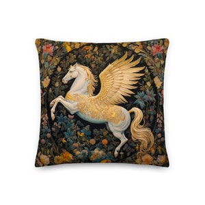 William Morris Pegasus Pillow, Pagasus Cushion