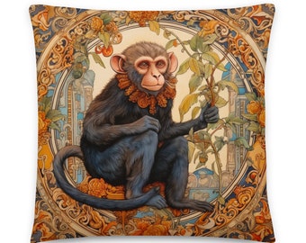 Monkey Pillow, WIlliam Morris, Monkey Cushion