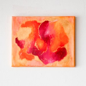 8x10 Abstract Acrylic Painting- Sun