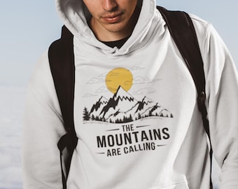 Adventure Hoodie | The Mountains Are Calling Sweatshirt | Hiking Lover Gift | Outdoor Gift for Nature Enthusiasts | Nature Inspired T-shirt.