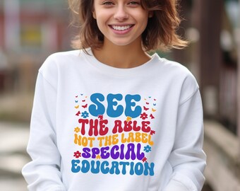 Bluza unisex dla nauczyciela edukacji specjalnej, nauczanie włączające, prezent dla zespołu SPED, prezent na powrót do szkoły, zwolennicy edukacji włączającej, wsparcie SPED.