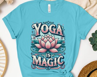 Koszulka „Joga to magia”: Zen Lotus Tee, odzież duchowa