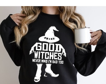 Zabawna bluza na Halloween: Dobre czarownice, złe czarownice – jesienne klimaty