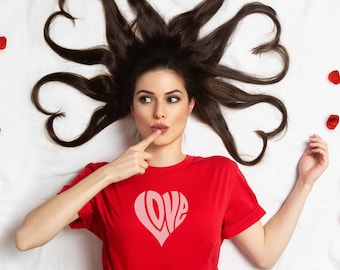 Koszulka Groovy Heart: Retro, miłosne klimaty lat 70.